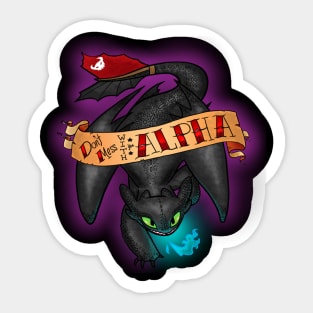 Don't Mess with the Alpha Sticker